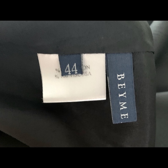 Beymen black & White houndstooth pattern sheer viscone dress at knee US 12 - Picture 10 of 16